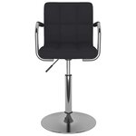 vidaXL Tabouret de bar Noir Tissu