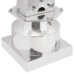 vidaXL Sculpture Argent 26 x 26 x 110 cm Aluminium