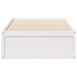 vidaXL Cadre de lit sans matelas blanc 90x190 cm bois de pin massif