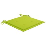 vidaXL Chaises pliables de jardin avec coussins lot de 6 Bois de teck