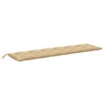 vidaXL Coussins de banc de jardin lot de 2 beige mélangé tissu