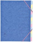 Trieur 12 onglets CL 7/10ème Dos extensible à élastiques Rubriques imprimées Coloris A... COUTAL
