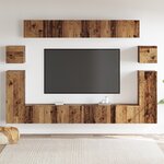 vidaXL Ensemble meuble TV 8 Pièces Bois ancien Moyen 30.5 x 30 x 30 cm