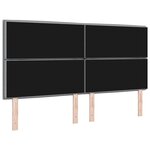 vidaXL Tête de lit LED avec tête de lit Gris clair 180 cm Polyester
