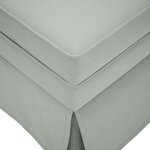 vidaXL Fauteuil long et traversin accoudoir droit gris clair velours