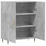 vidaXL Buffet gris béton 69 5x34x90 cm bois d'ingénierie