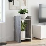 vidaXL Support de Plante Sonoma gris 30 x 30 x 60 cm Bois d'ingénierie