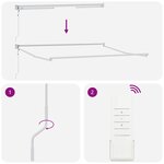 vidaXL Auvent rétractable automatique bordeaux 300x250 cm