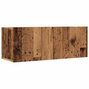 vidaXL Meubles TV muraux 2 Pièces vieux bois 80x30x30 cm
