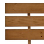 vidaXL Cadre de lit avec tête de lit marron miel bois de pin massif