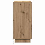vidaXL Buffet LED Chêne artisanal 71 x 34 5 x 75 cm Bois d'ingénierie