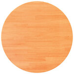vidaXL Dessus de table rond cire marron Ø90x2 5 cm bois de pin massif