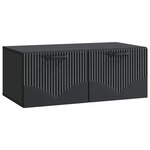 vidaXL Meuble TV mural Noir 78 5 x 41 x 30 cm Bois d'ingénierie