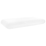 vidaXL Coussin de sommeil Uni Blanc 74 x 39 x 13 cm