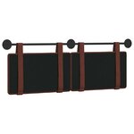 vidaXL Tête de lit suspendue Brun Brillant PU antique