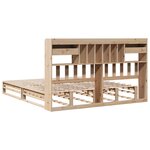vidaXL Lit bibliothèque sans matelas 180x200 cm bois massif de pin