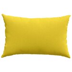 vidaXL Coussins de canapé 2 Pièces Jaune clair 60 x 40 cm tissu