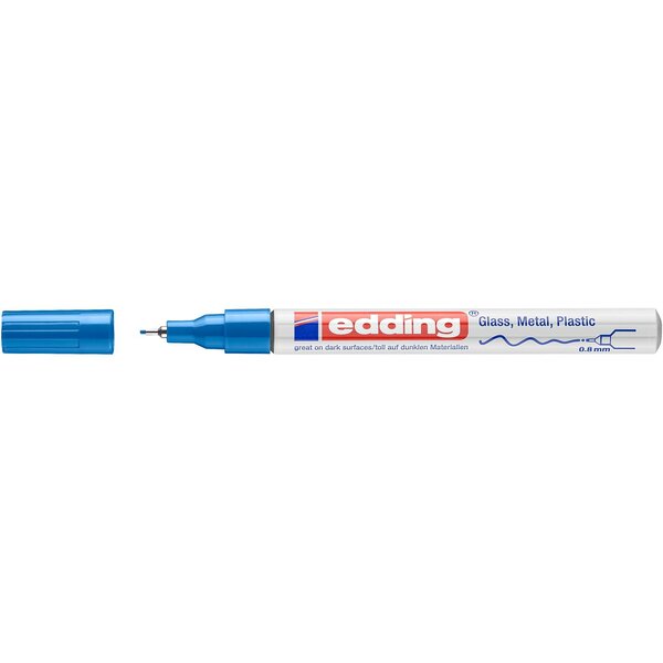 Marqueur Peinture brillante 780 Pointe Fine Bleu 0 8 mm EDDING