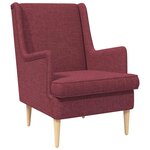 vidaXL Fauteuil Bordeaux Tissu