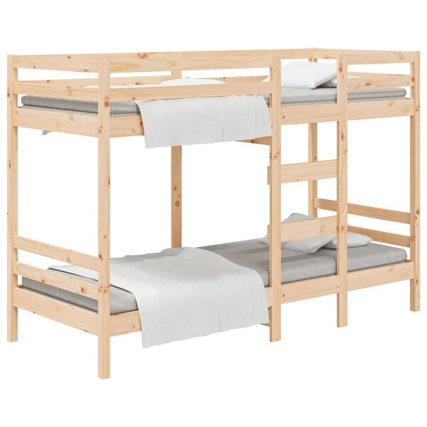 vidaXL Lit superposé 90x190 cm Bois de pin massif