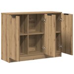 vidaXL Buffet chêne artisanal 90 5x30x70 cm bois d'ingénierie