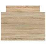 vidaXL Cadre de lit sans matelas chêne sonoma 75x190 cm
