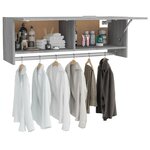 vidaXL Garde-robe Sonoma gris 100x32 5x35 cm Bois d'ingénierie