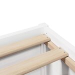 vidaXL Cadre de lit sans matelas blanc 140x200 cm bois de pin massif