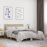 vidaXL Cadre de lit sans matelas chêne sonoma 120x200 cm