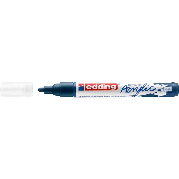 Marqueur acrylique moyen 5100 bleu nuit élégant 2-3 mm EDDING