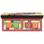 vidaXL Meuble TV Multicolore 60 x 30 x 24 cm Bois de manguier massif