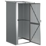 vidaXL Abri de jardin Gris 118 5x97x209 5 cm Acier galvanisé