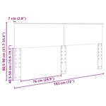 vidaXL Tête de lit Gris béton 180 cm Bois d'ingénierie