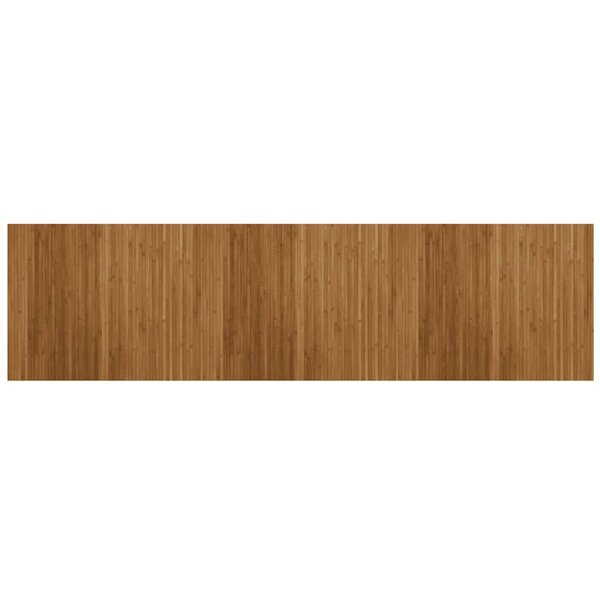 vidaXL Tapis rectangulaire marron 80x300 cm bambou