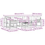 vidaXL Ensemble de canapés d'extérieur 8 pc Blanc et gris clair