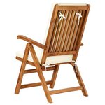 Salon de jardin meuble d'extérieur ensemble de mobilier 5 pièces avec coussins bois de teck massif 02_0016345