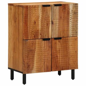 vidaXL Buffet avec étagère Marron 60 x 33 x 75 cm Bois d'acacia massif