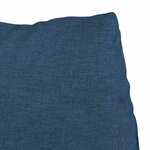 vidaXL Coussin de Dos Bleu 60 x 20 x 50 cm tissu