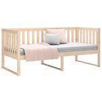 vidaXL Lit de jour sans matelas 90x200 cm bois de pin massif