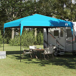 vidaXL Tente à auvent pop-up Bleu 300 x 300 cm tissu