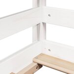 vidaXL Lit pour enfants sans matelas blanc 70x140cm bois de pin massif