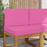 vidaXL Coussin de canapé d'extérieur 2 Pièces Rose Polyester