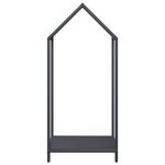 vidaXL Portant de bois chauffage anthracite 40x25x90 cm