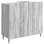 vidaXL Buffet Sonoma gris 89 x 34 5 x 82 cm Bois d'ingénierie