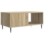 vidaXL Table basse Chêne Sonoma 90 x 50 x 40 cm Bois d'ingénierie