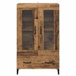vidaXL Haut Armoire avec tiroir Bois Ancien 70 x 31 x 115 cm