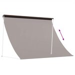 vidaXL Auvent Marron 400 x 150 cm