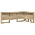 vidaXL Tête de lit de rangement Chêne sonoma 100 cm Bois d'ingénierie