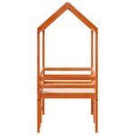 vidaXL Lit haut sans matelas cire marron 90x190 cm bois de pin massif