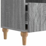 vidaXL Meuble TV 102 x 34 5 x 50 cm Gris Sonoma Bois d’ingénierie